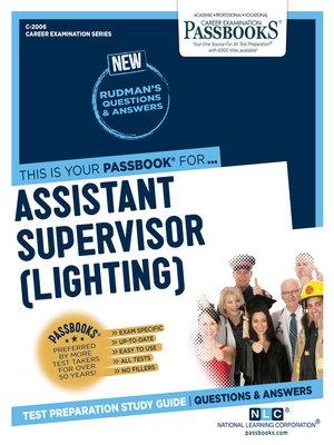 cover image of Assistant Supervisor (Lighting)